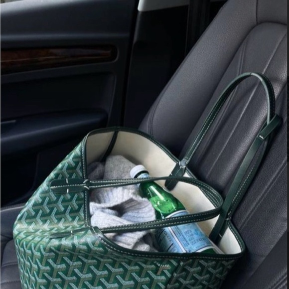 Green Goyard Saint Louis Shoulder Tote Bag - Picture 3 of 9